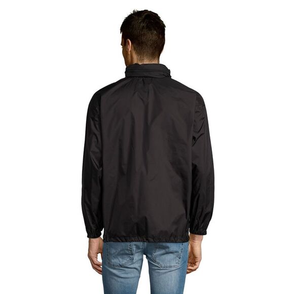 SOLS Unisex Mens /Womens Surf Windbreaker Lightweight Outdoor Jacket /Coat / Bla - Picture 3 of 5